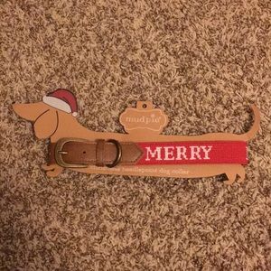 Festive Needle Point Dog Collar